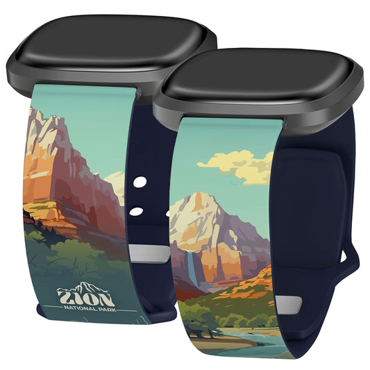 National Parks Zion HD Fitbit Versa 3 & Sense 1 Watch Band