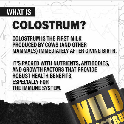 Wholesale Case of 6 - Wild Colostrum Powder, Grass-fed, Chocolate 5.22oz