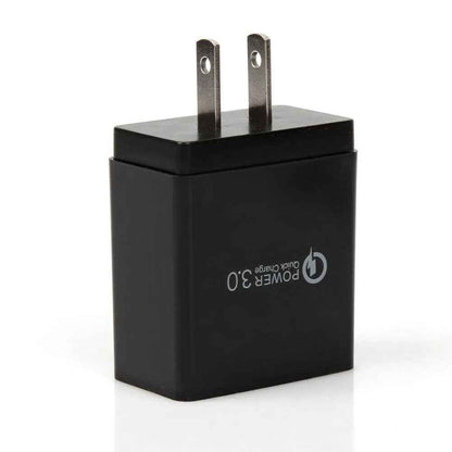 3 Port LED Fast Quick Charge QC 3.0 USB Hub Display Wall Charger Adapter US Plug