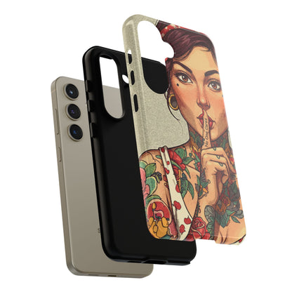 Shh No One Cares Tough Phone Case