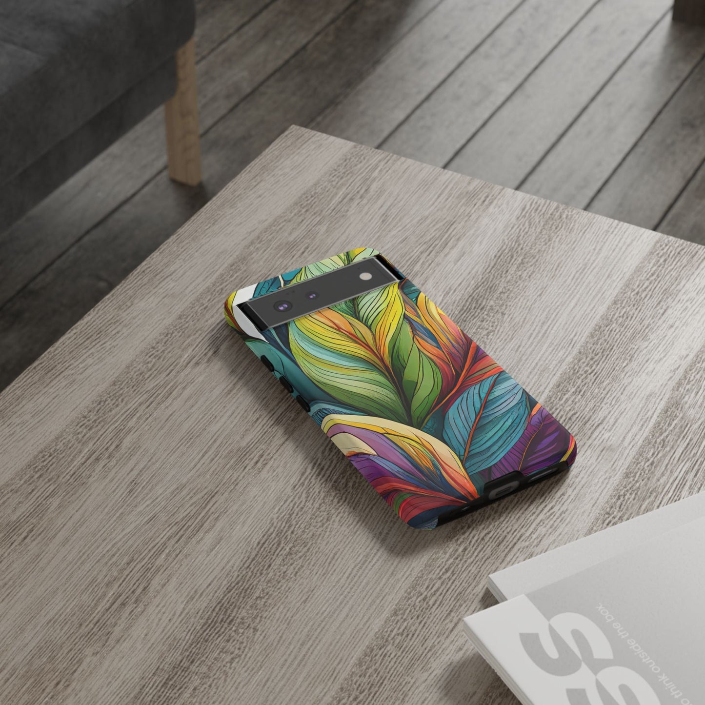 Vibrant Tropical Leaf Tough Phone Case