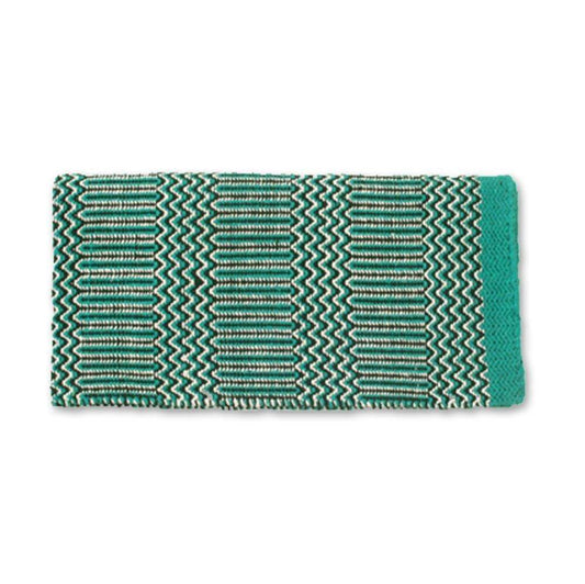 Teal Double Weave 32x64 Acrylic Blend Saddle Blanket
