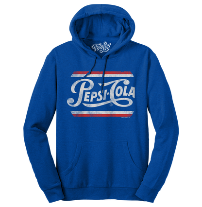Pepsi Cola Pullover Hooded Sweatshirt - Blue