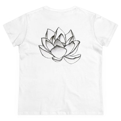 Buddha Gouache Print Women's Cotton Tee
