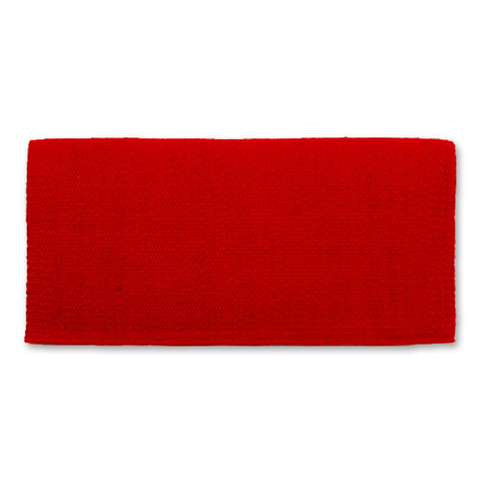 1314-28 San Juan Solid Red 36x34 New Zealand Wool Saddle Blanket
