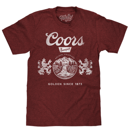 Coors "Golden, Colorado" Logo T-Shirt - Red