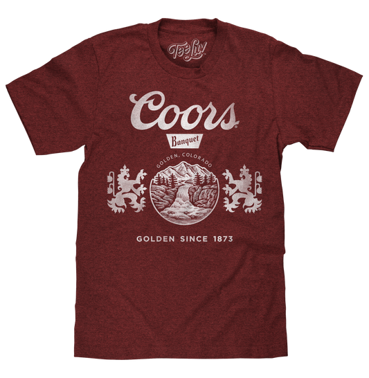 Coors "Golden, Colorado" Logo T-Shirt - Red