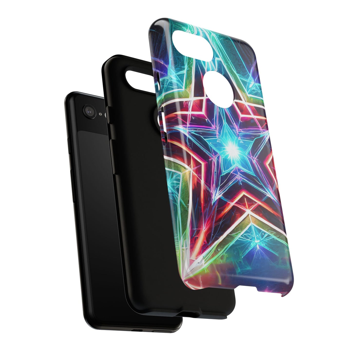Neon Light Stars Tough Phone Case