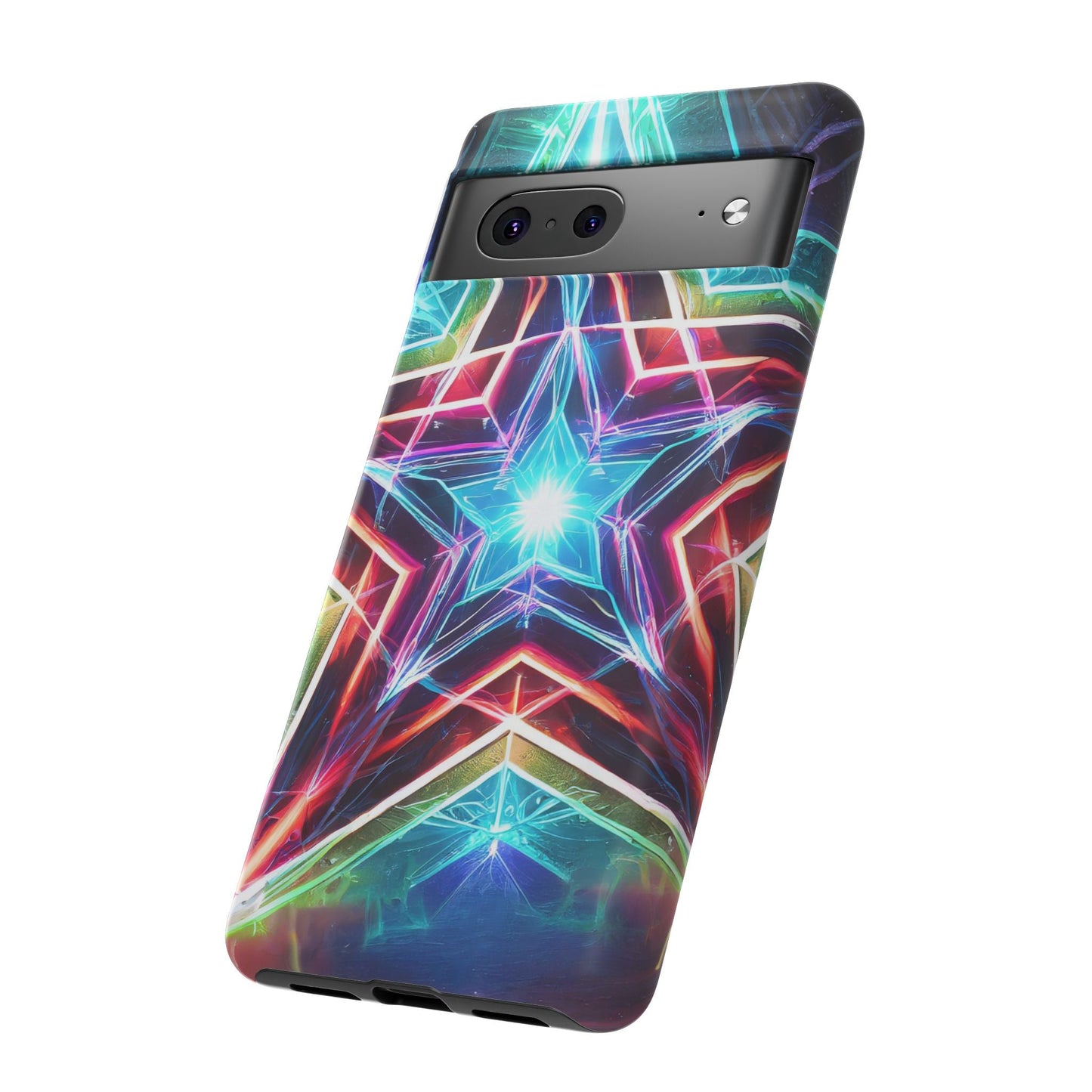 Neon Light Stars Tough Phone Case