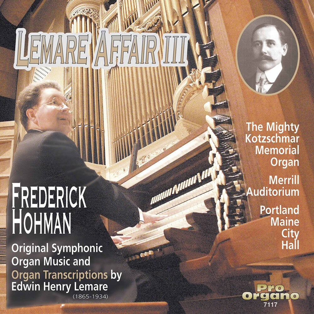 Frederick Hohman - Lemare Affair 3 [CD]