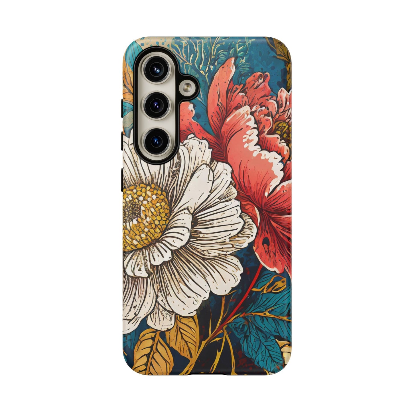 Artistic Floral Tough Phone Case