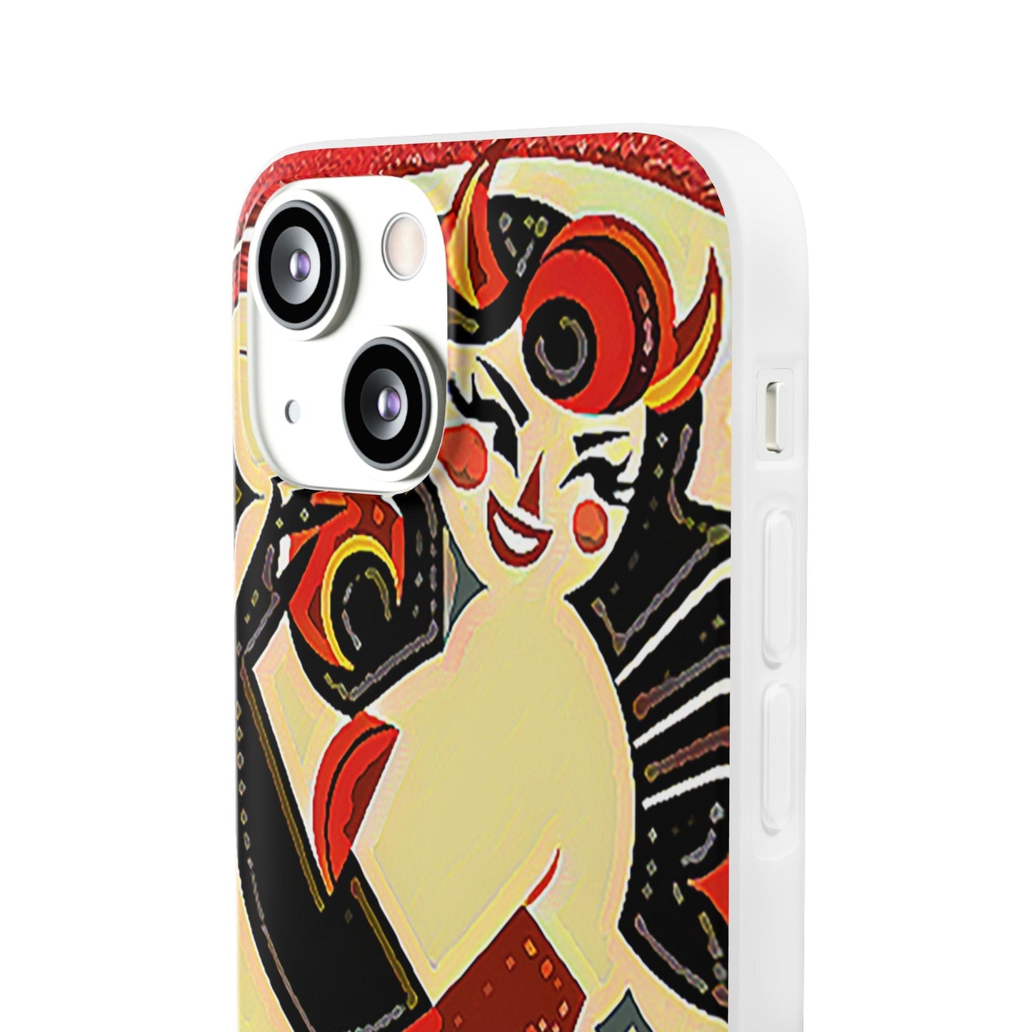 Red & Black Female Devil Flexi Phone Case