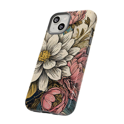 Beautiful White Floral Tough Case
