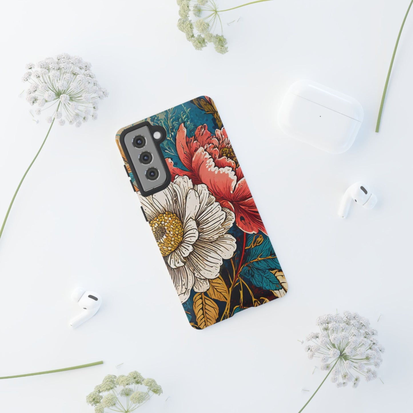 Artistic Floral Tough Phone Case