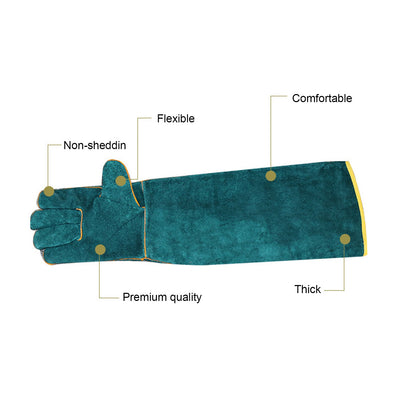 Reinforced Cowhide Extended Handling Gloves
