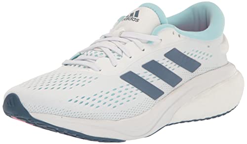 adidas Supernova 2 Running Shoe, FTWR White/Wonder Steel/Almost Blue, 5.5 US Unisex Big Kid
