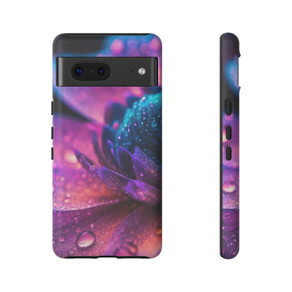 Vibrant Blue And Purple Flower Tough Phone Case