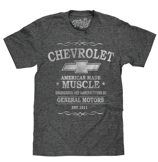 Chevrolet American Made Muscle T-Shirt - Gray