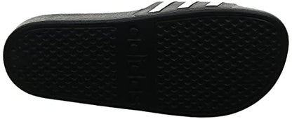 adidas Unisex Adilette Aqua Slides Sandal, Core Black/White/Core Black, 9 US Men