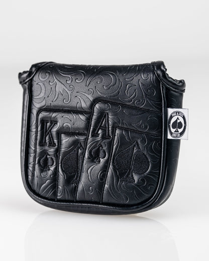 Blackout Ace of Spades - Mallet Putter Cover