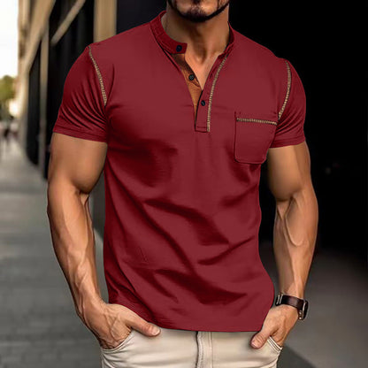 Men's Quick-Dry Polo Shirt - Lightweight Polyester Summer Casual