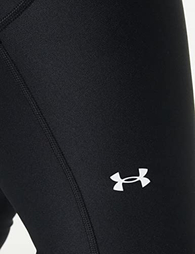 Under Armour Womens Heatgear Armour High No-slip Waistband Pocketed Capri , Black (001)/White , X-Large