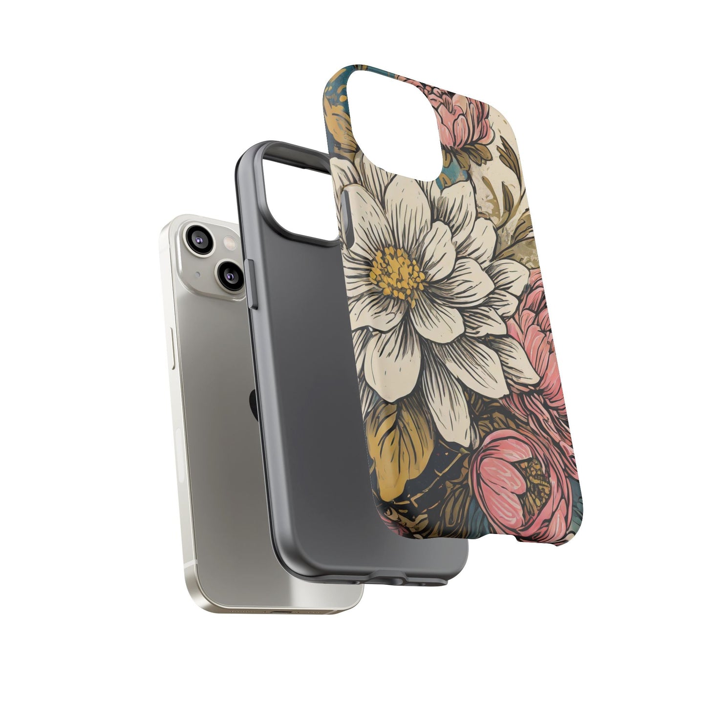 Beautiful White Floral Tough Case