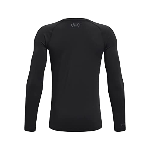 Under Armour Boys Packaged Base 2.0 Crew , (001) Black / / Pitch Gray , Medium