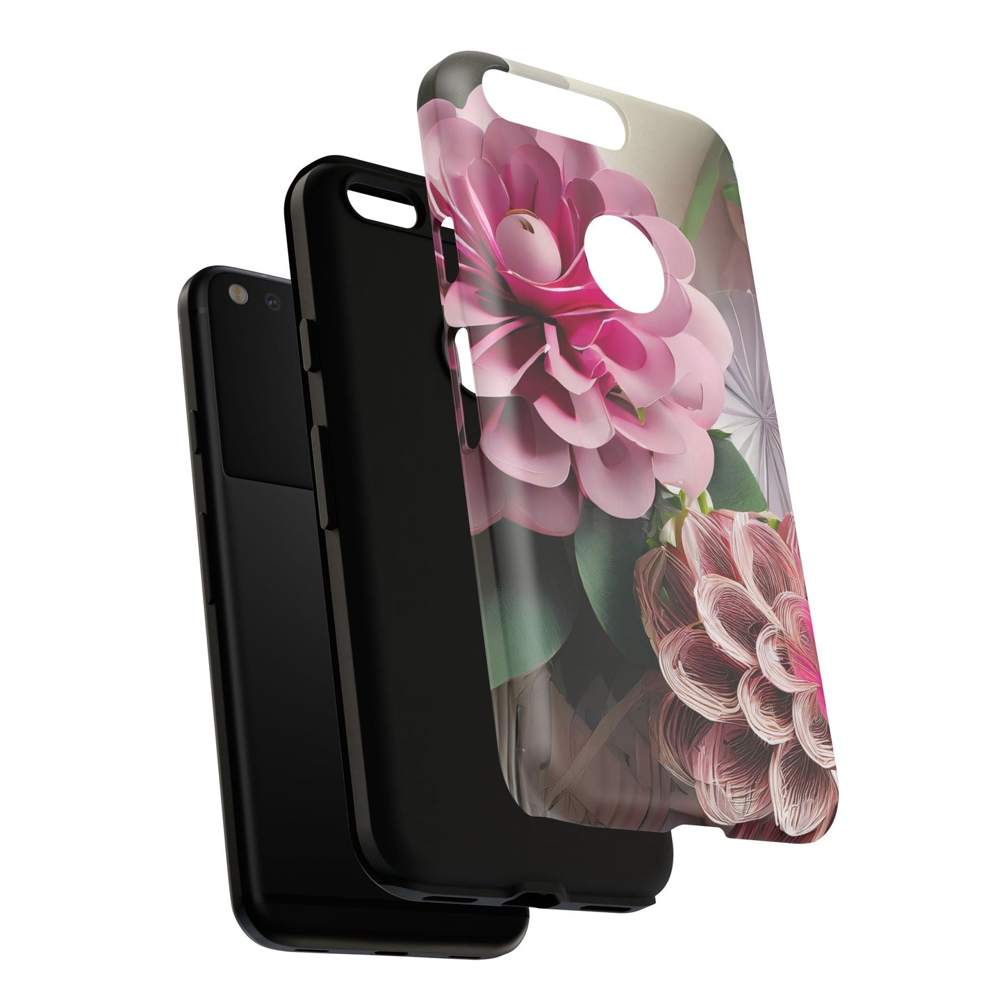 Elegant Paper Flowers Tough Phone Case