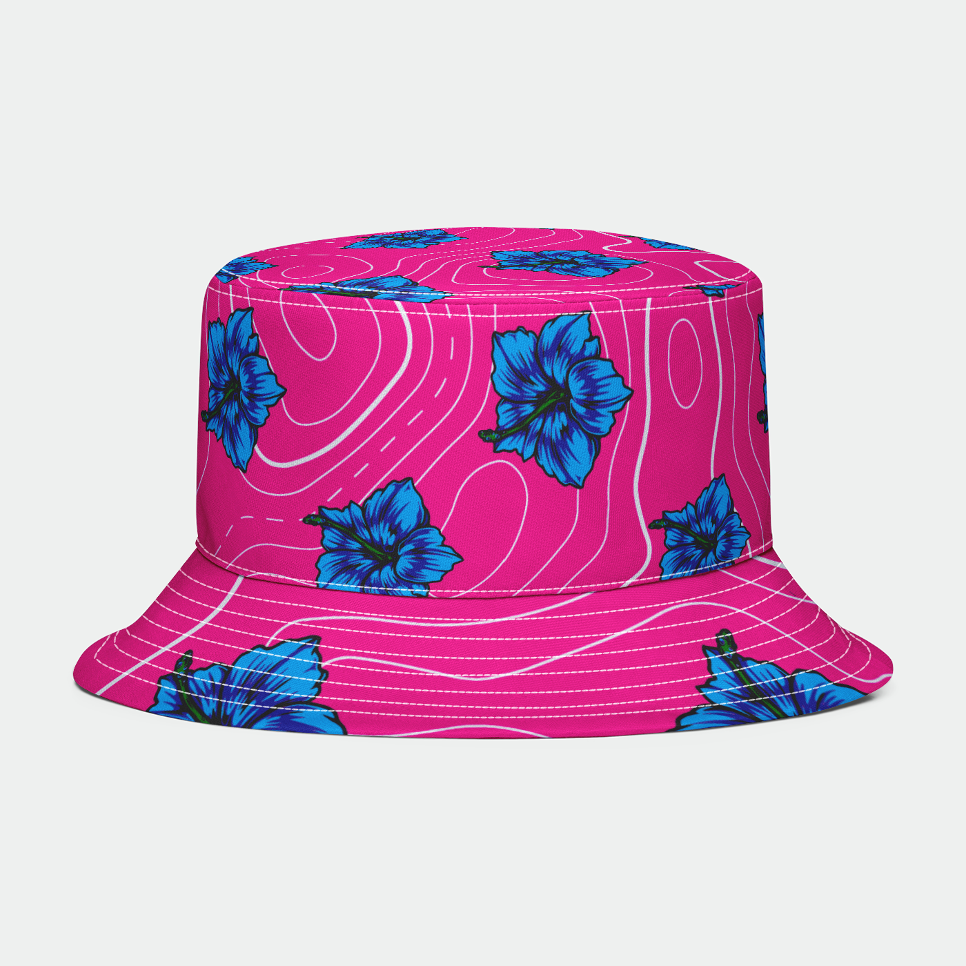 Pink Hibiscus Bucket Hat
