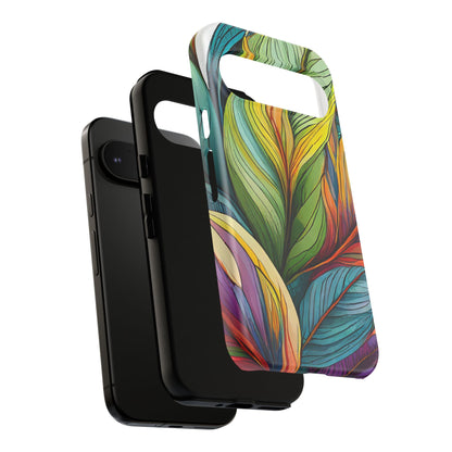 Vibrant Tropical Leaf Tough Phone Case