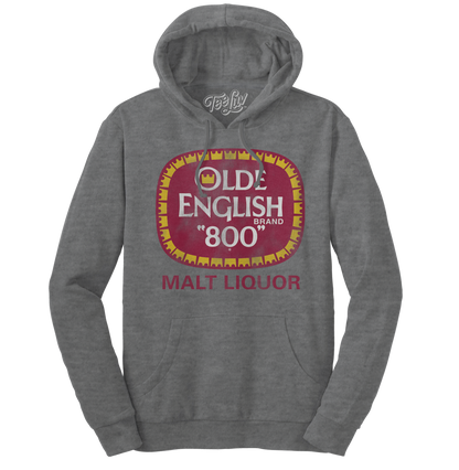 Olde English 800 Malt Liquor Hooded Sweatshirt - Oxford Gray