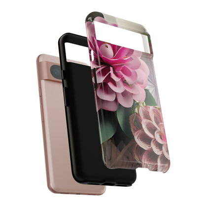 Elegant Paper Flowers Tough Phone Case