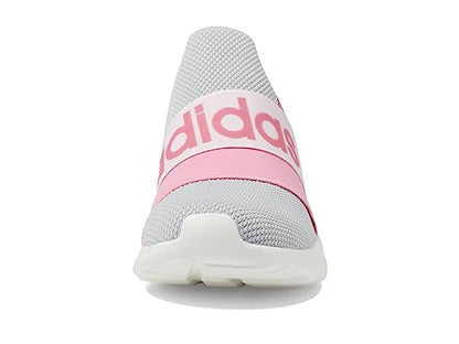 adidas Girl's Lite Racer Adapt 6.0 (Little Kid/Big Kid) Grey Two/Pink Fusion/Bliss Pink 1 Little Kid M