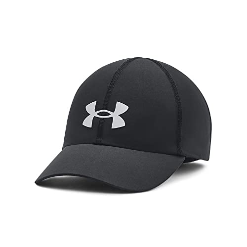 Under Armour Women's Shadow Run Adjustible Hat , Black (001)/Reflective , One Size Fits Most