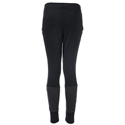 Under Armour Boys' Double Knit Tapered Pants, Black (001)/White, Youth Small