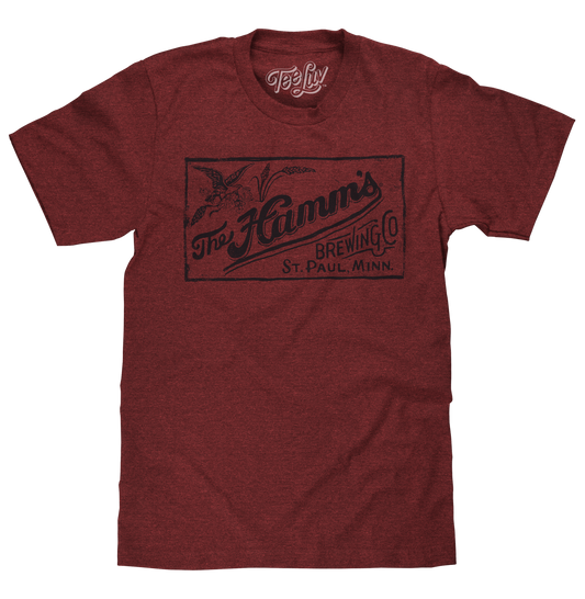 The Hamm's Brewing Company Logo T-Shirt - Red