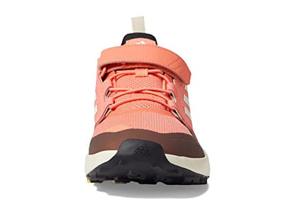 adidas Terrex Trailmaker Sneaker, Coral Fusion/Wonder White/Solar Gold, 13.5 US Unisex Little Kid