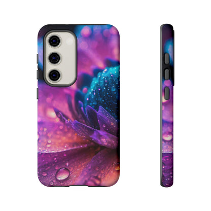 Vibrant Blue And Purple Flower Tough Phone Case