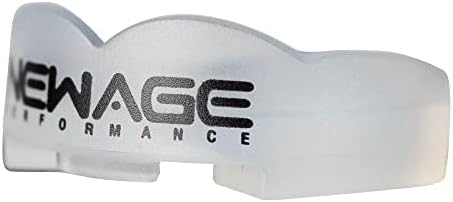 New Age Performance Sports Mouth Guard for Football, Rugby, Hockey, Lacrosse, Improves Balance & Strength, Adult & Youth Mouth Guard, Protects Teeth, Does Not Work for Braces (5DS, Clear)