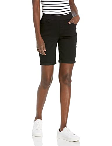 WallFlower Women's Pull On Bermuda Denim Shorts 9" High-Rise Insta Soft Juniors