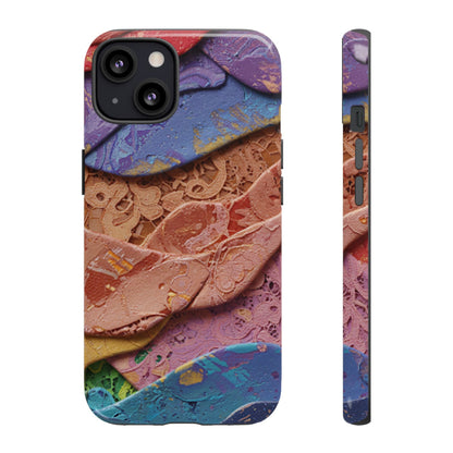 Abstract Painted Lace Tough Phone Case