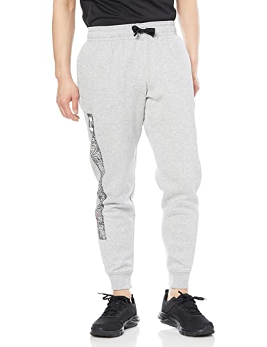 Under Armour UA Rival FLC Graphic Jogger - 1370351-011 - Mod Gray Light Heather/Black - L