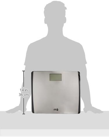 Eat Smart Precision 550 Pound Extra-High Capacity Digital Bathroom Scale with Extra-Wide Platform , Stainless