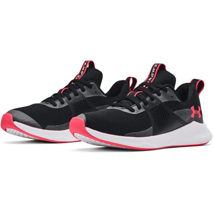 Under Armour womens Ua Charged Aurora Cross Trainer, Black/White, 7.5 US