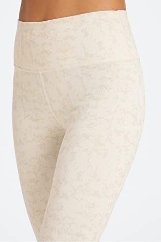 Fabletics Women's Define PowerHold® High-Waisted 7/8 Legging, Maximum Compression, Flattering, M, Soft White Camo