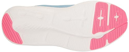 Under Armour Girls Grade School Pursuit 3 Big Logo Running Shoe, (400) Blizzard/Midnight Navy/Pink Shock, 5 Kid
