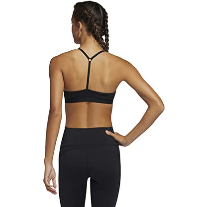 adidas Women's All Me Light Support Training Bra, Black/White, Medium