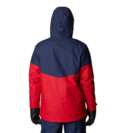 Columbia Men's Last Tracks Jacket, Mountain Red/Collegiate Navy, Large