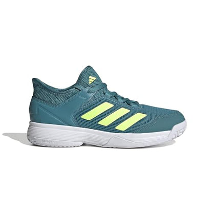 adidas Ubersonic 4 Sneaker, Arctic Fusion/Lucid Lemon/White, 3.5 US Unisex Little Kid
